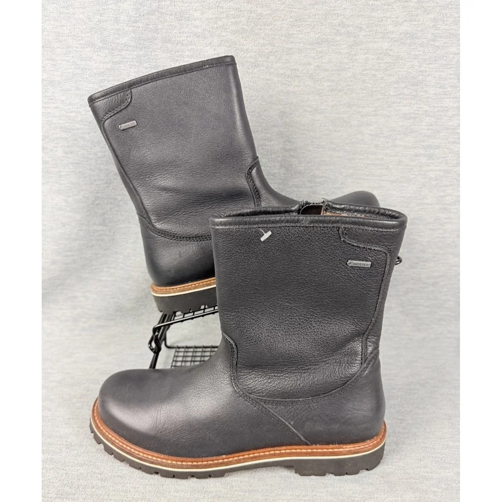 Samuel Hubbard Snow Lodge Aspen Gore-Tex Boots Mens 8 M Black Leather Waterproof
